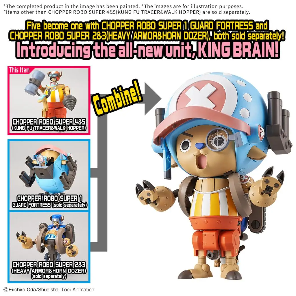 ONE PIECE- Chopper Robo Supper 4&5 Kung Fu ...& Walk Hopper -Model Kit